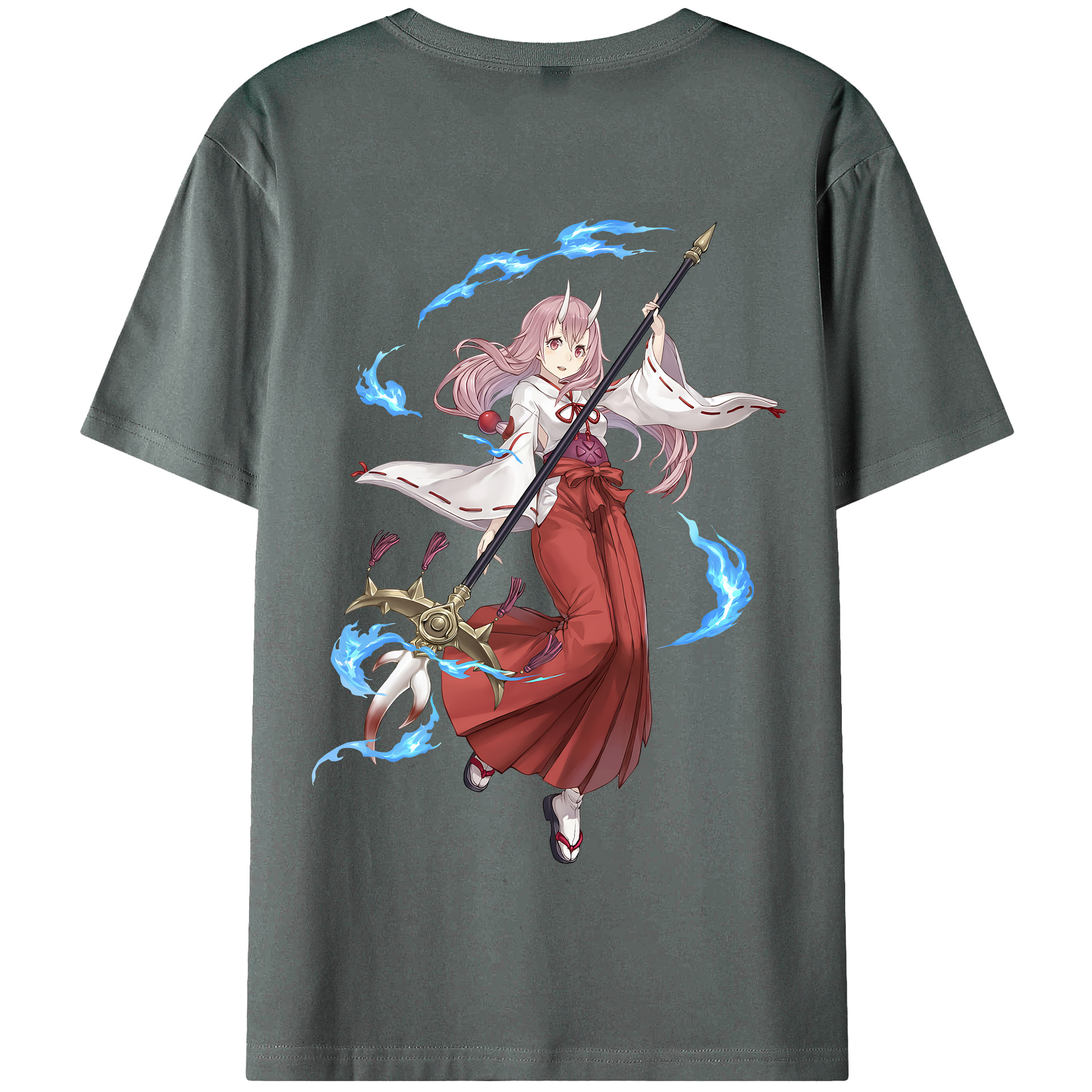 （画像用） 転スラ Regarding Reincarnated to Slime 綿100％半袖Tシャツ（背面プリント）
